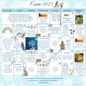 Calendario para la observación de la naturaleza