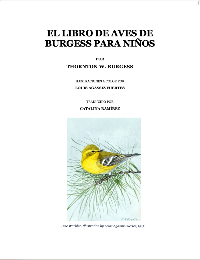 Libro de Aves de Burgues para Niños