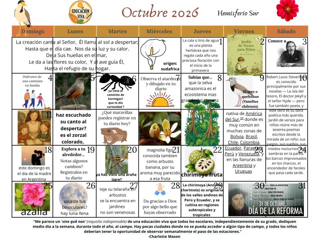 Calendarios Naturaleza EV